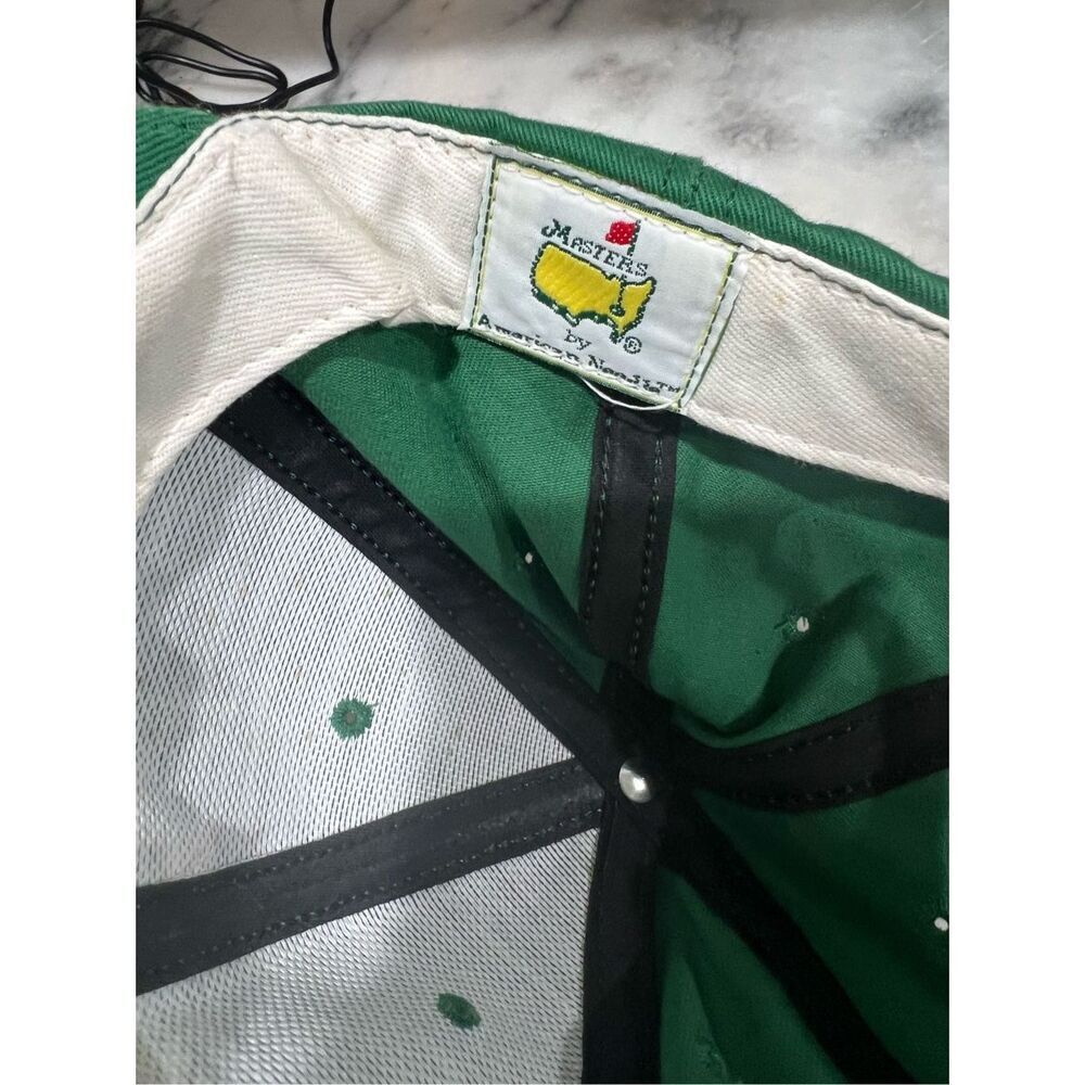 Vintage Augusta National Masters Hat Green Leather Strap American Needle - Picture 4 of 8